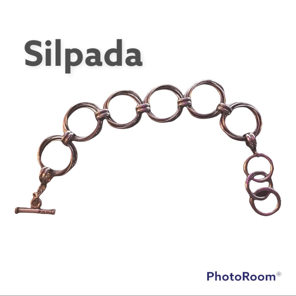 Silpada Multi-Circle Bracelet SS